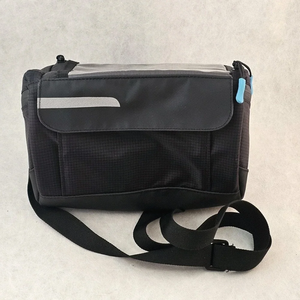 New OBOVA Bike Handlebar Bag Pouch Handlebars Waterproof Compact Quick Release